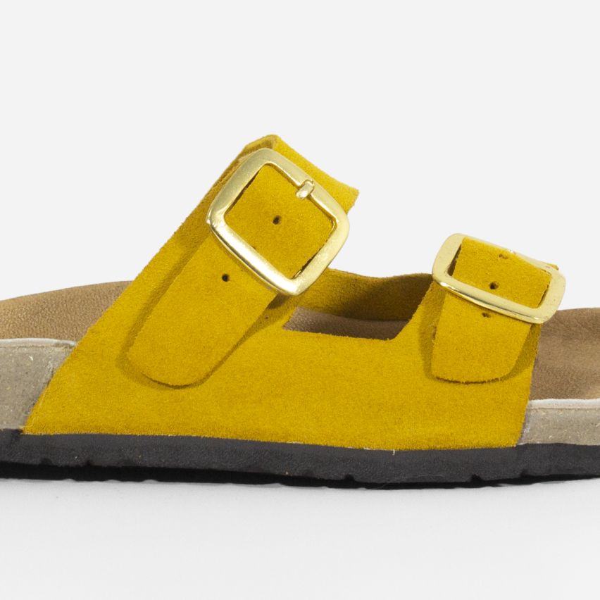 Sandalia Puro Cuero 776 - AMARILLO