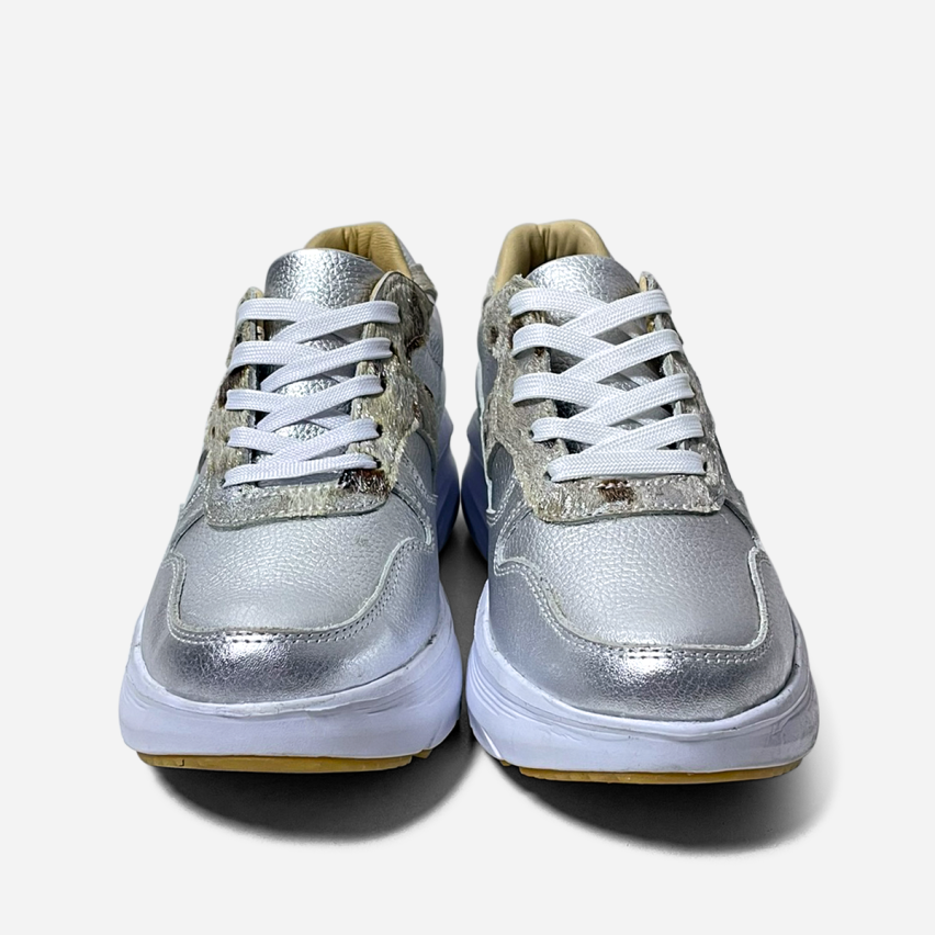 Zapatilla Puro Cuero 785 Plata