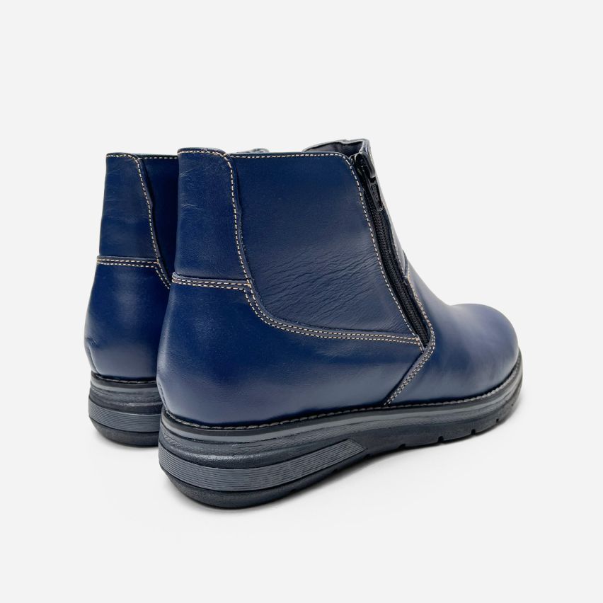 Botin Puro Cuero 790 Azul