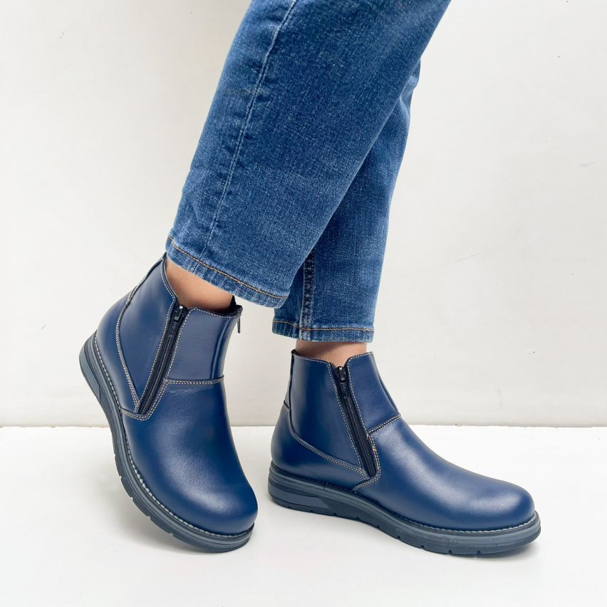 Botin Puro Cuero 790 Azul