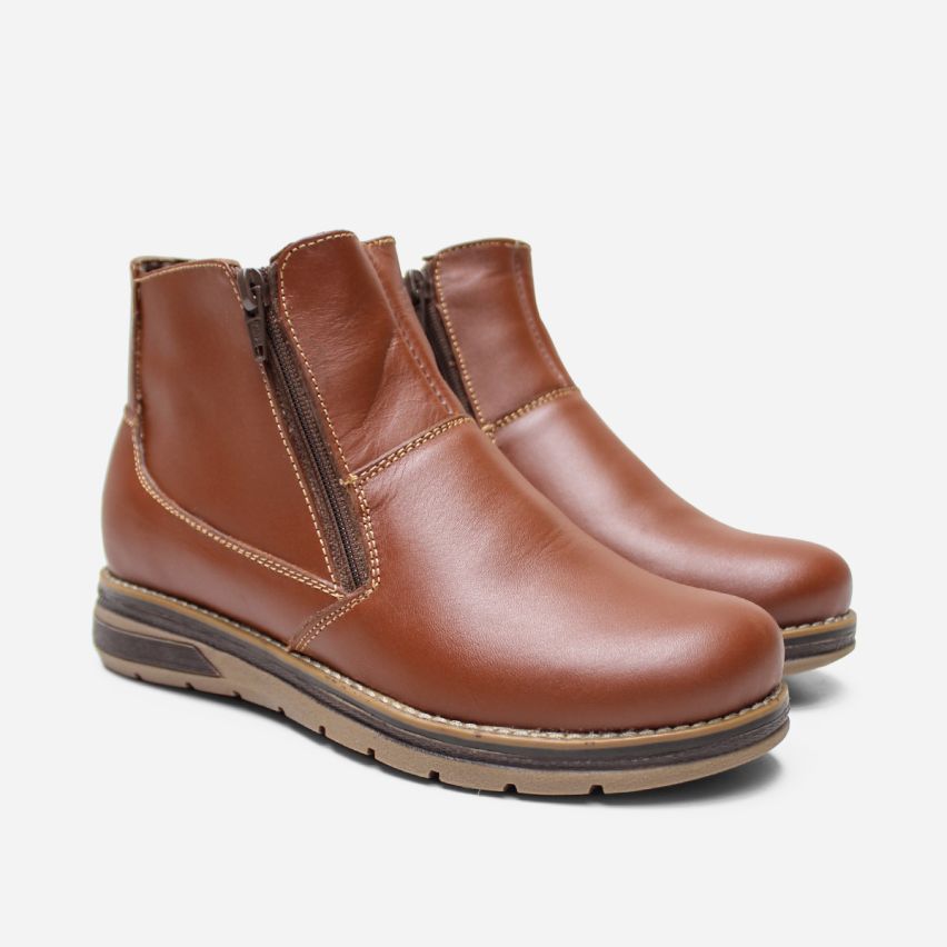 Botin Puro Cuero 790 Caramelo