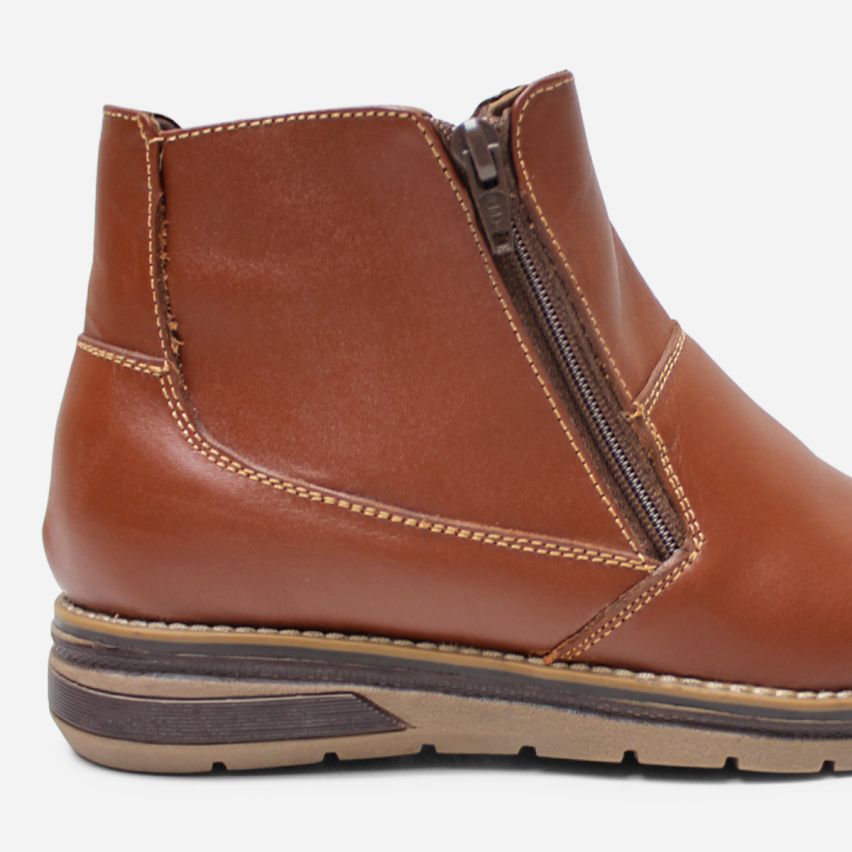 Botin Puro Cuero 790 Caramelo