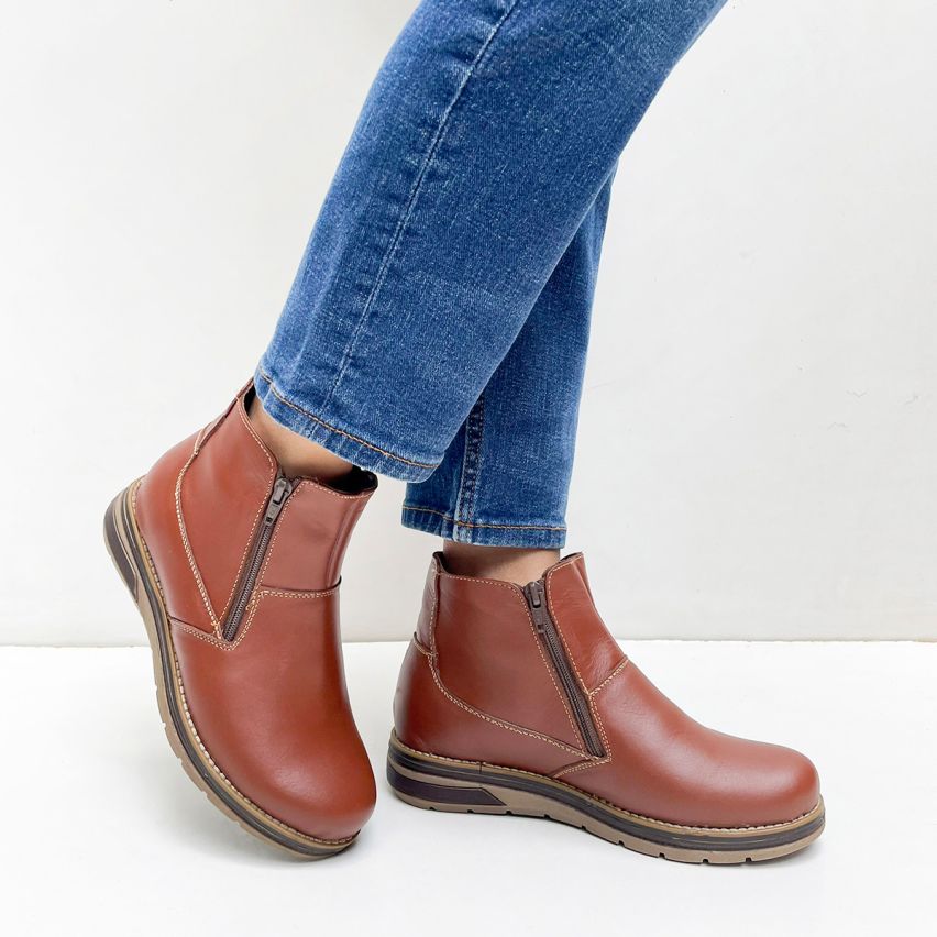 Botin Puro Cuero 790 Caramelo