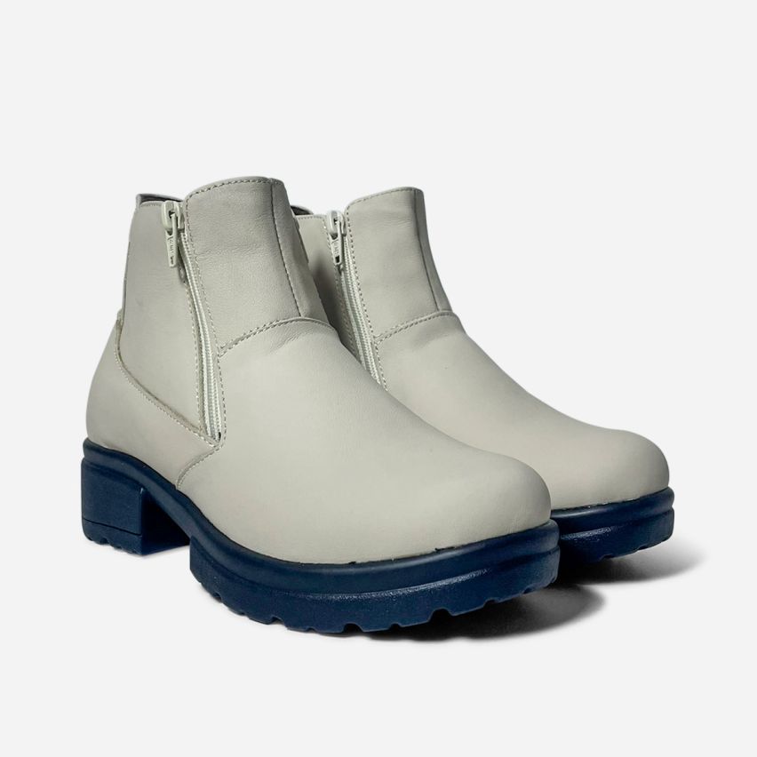 Botin Puro Cuero 790 Hueso PU
