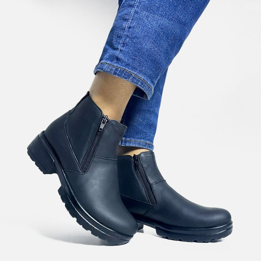 Botin Puro Cuero 790 Negro PU