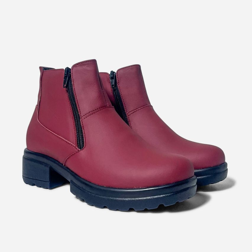 Botin Puro Cuero 790 Vino PU