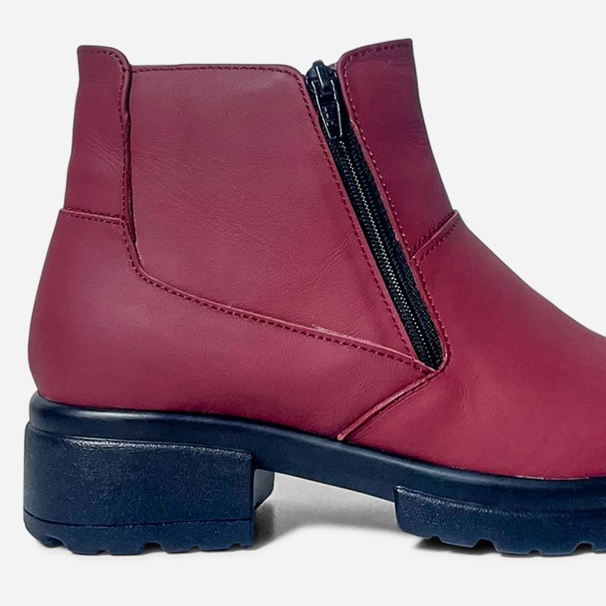 Botin Puro Cuero 790 Vino PU