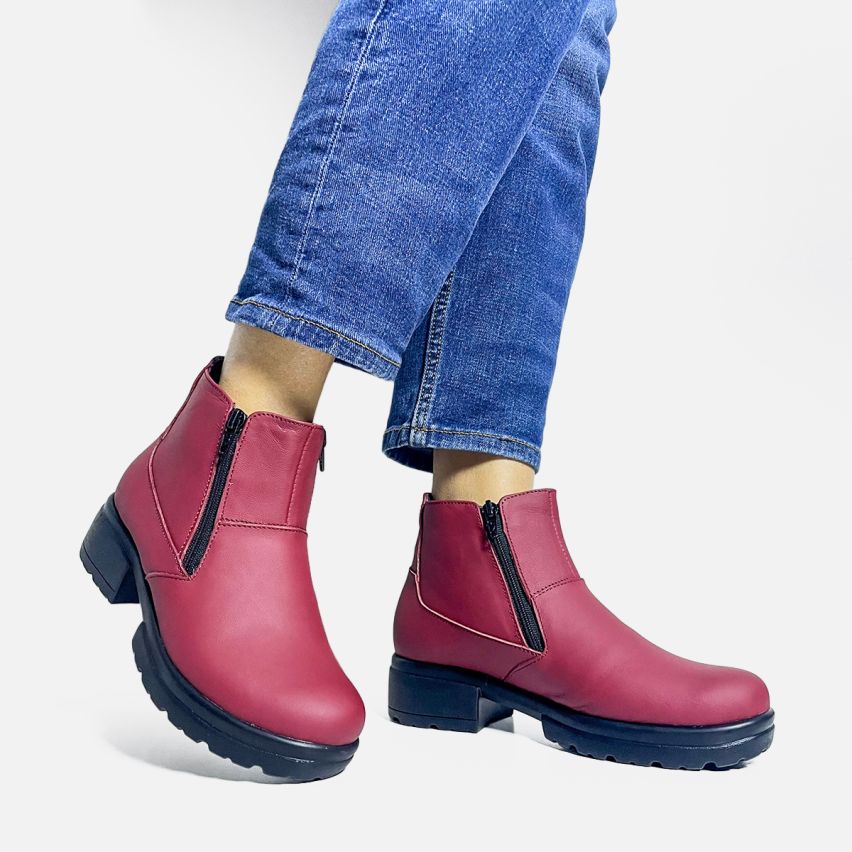 Botin Puro Cuero 790 Vino PU