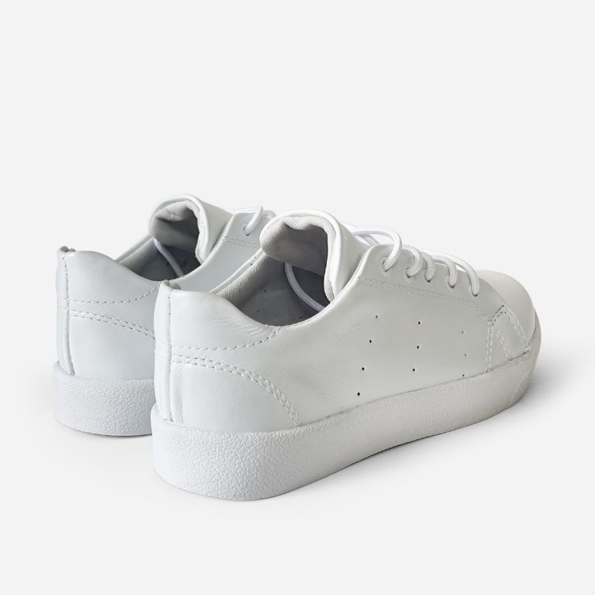 zapatilla  Puro Cuero 1042  -  Blanco