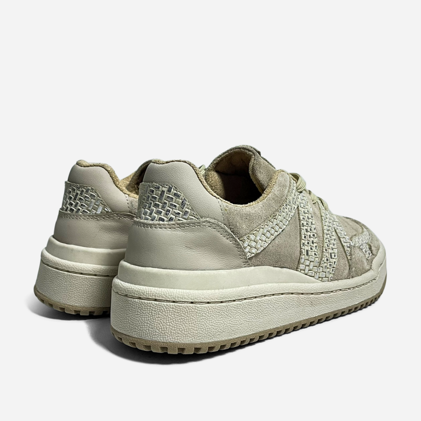 Zapatilla Puro Cuero 800 Beige