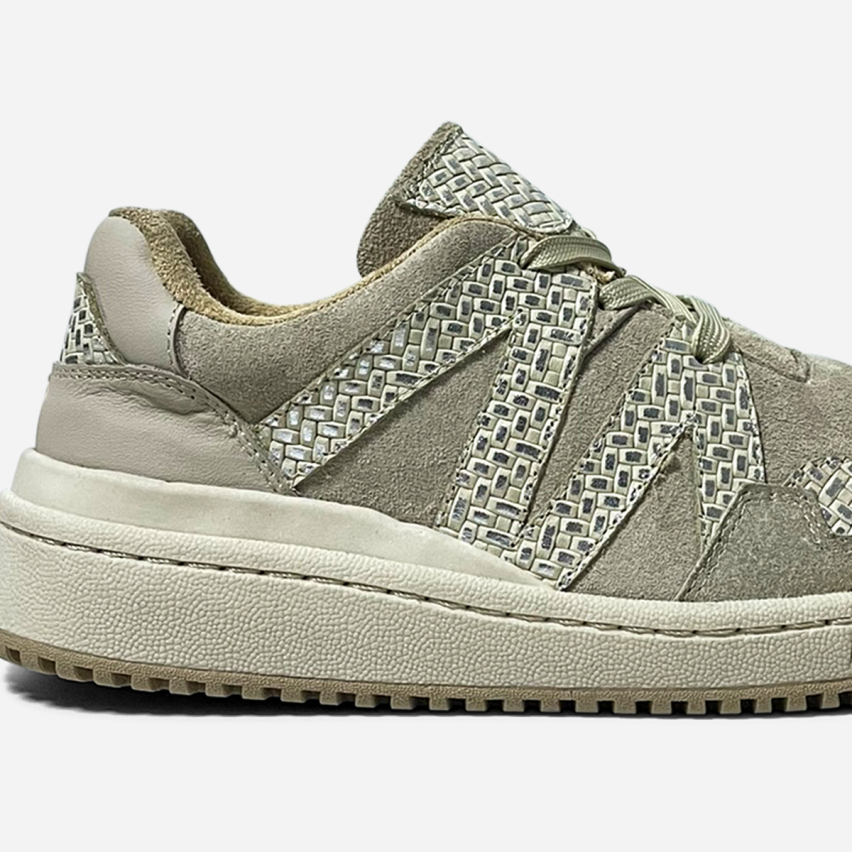 Zapatilla Puro Cuero 800 Beige