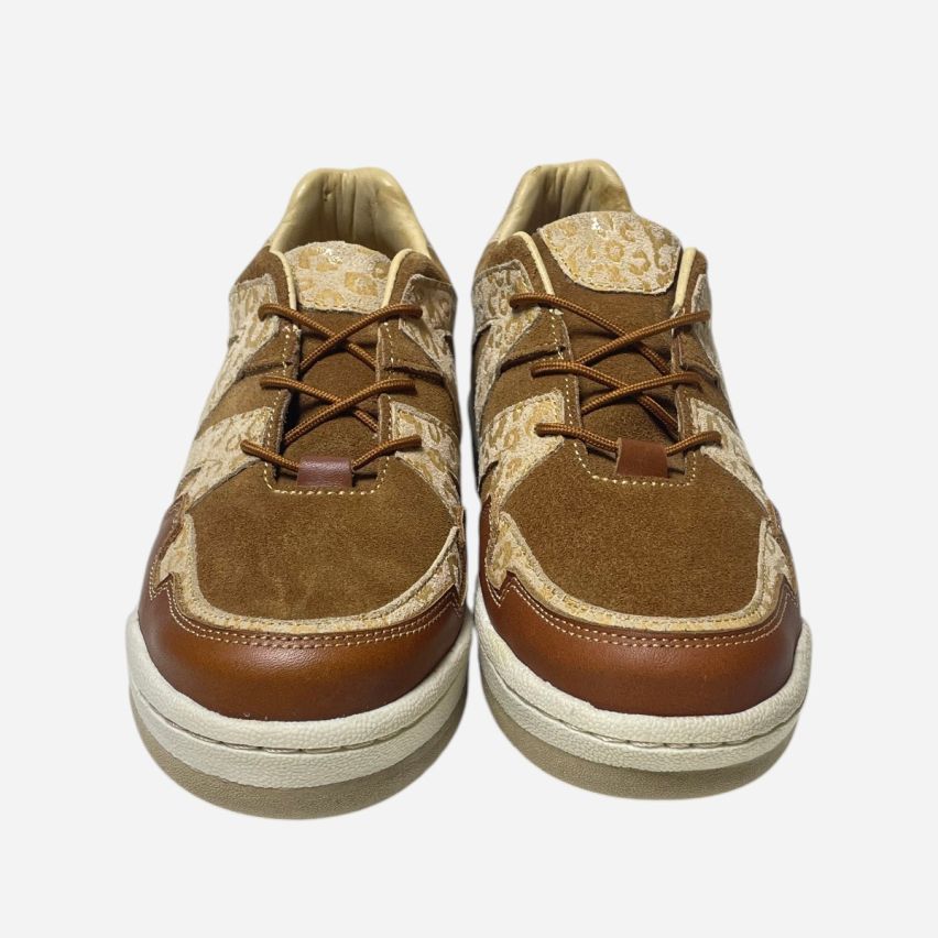 Zapatilla de Puro Cuero 800 Caramelo