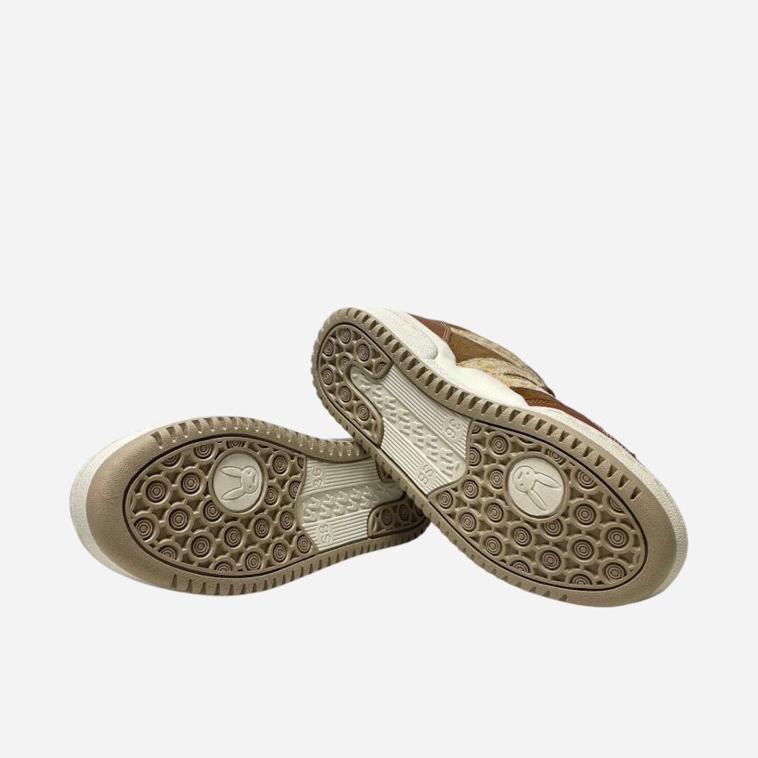 Zapatilla de Puro Cuero 800 Caramelo