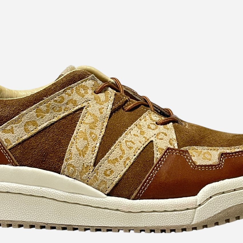 Zapatilla de Puro Cuero 800 Caramelo