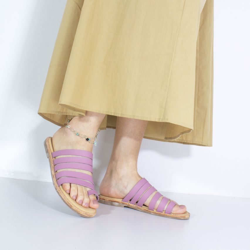 Sandalia Puro Cuero 810 - LILA