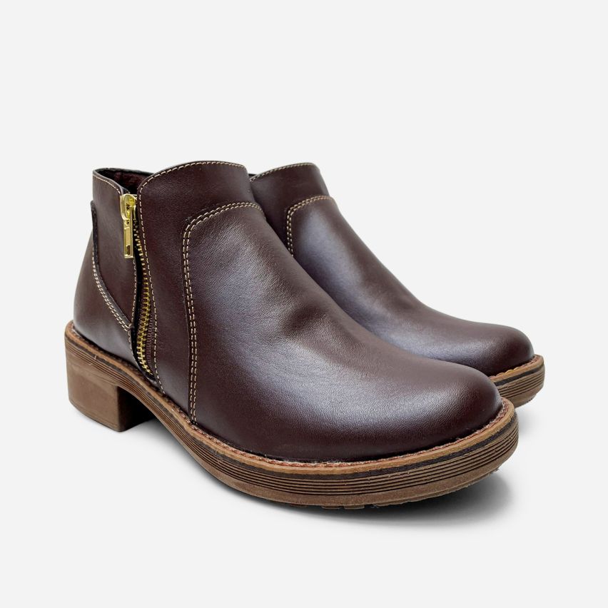 Botin Puro Cuero 837 Marrón