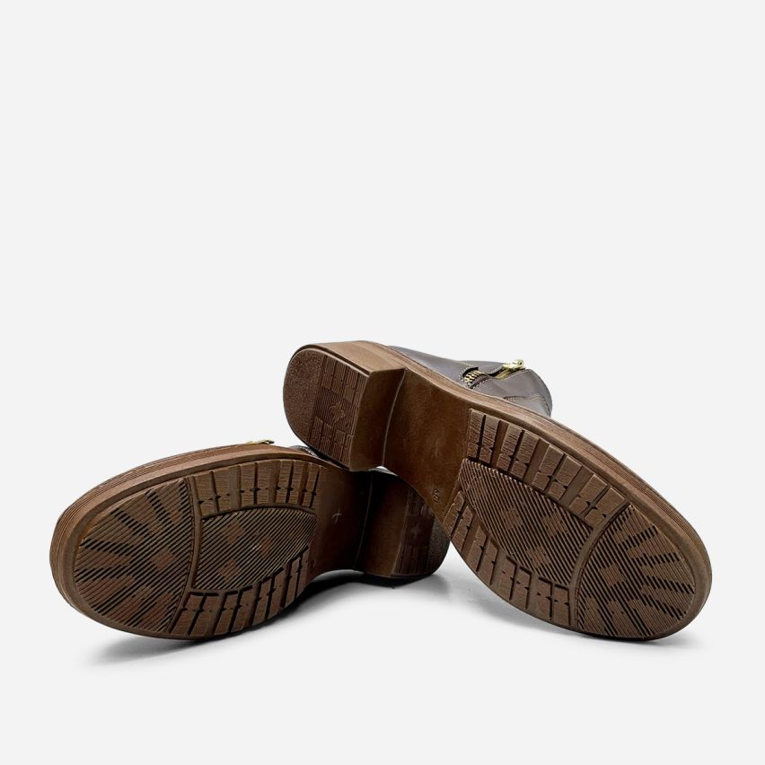Botin Puro Cuero 837 Marrón