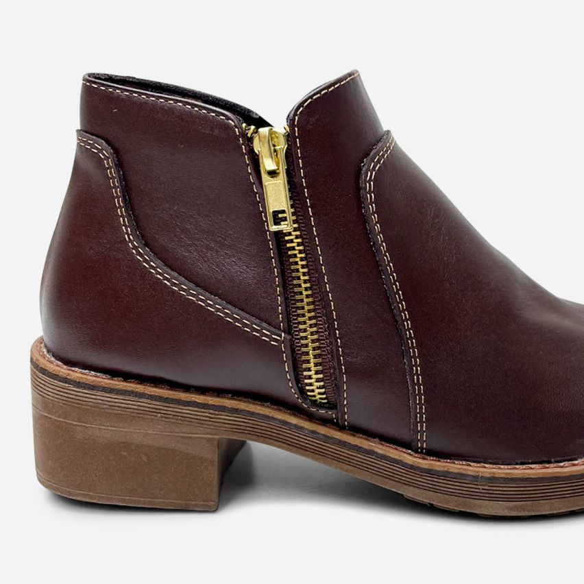 Botin Puro Cuero 837 Marrón