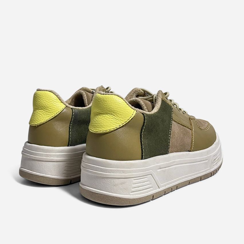 Zapatilla Puro Cuero 841 Natural