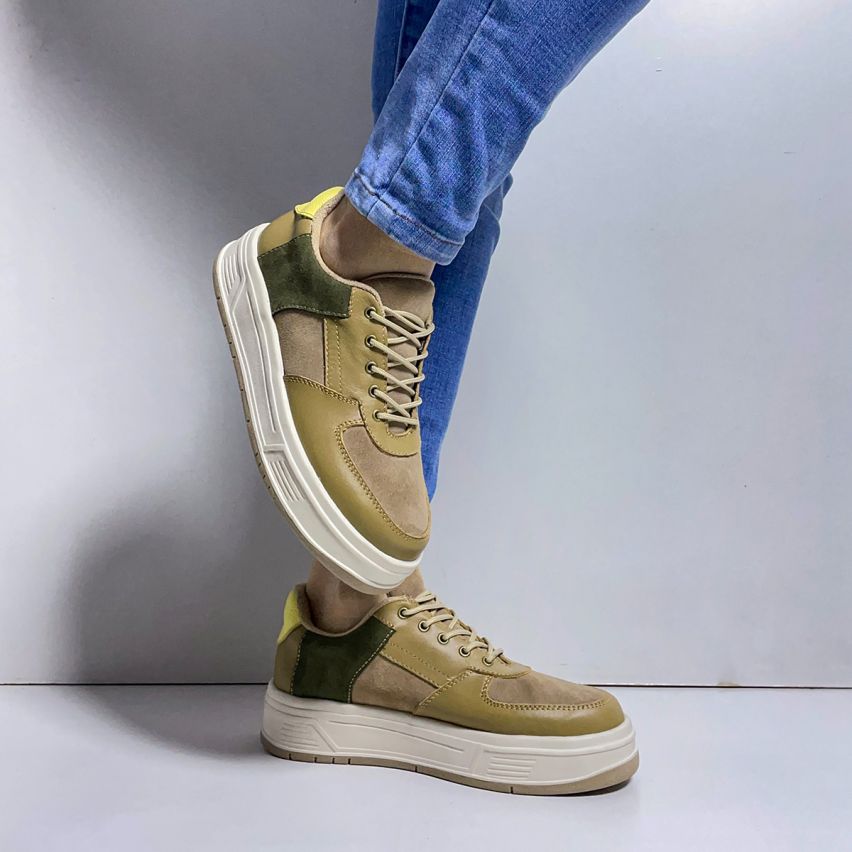 Zapatilla Puro Cuero 841 Natural