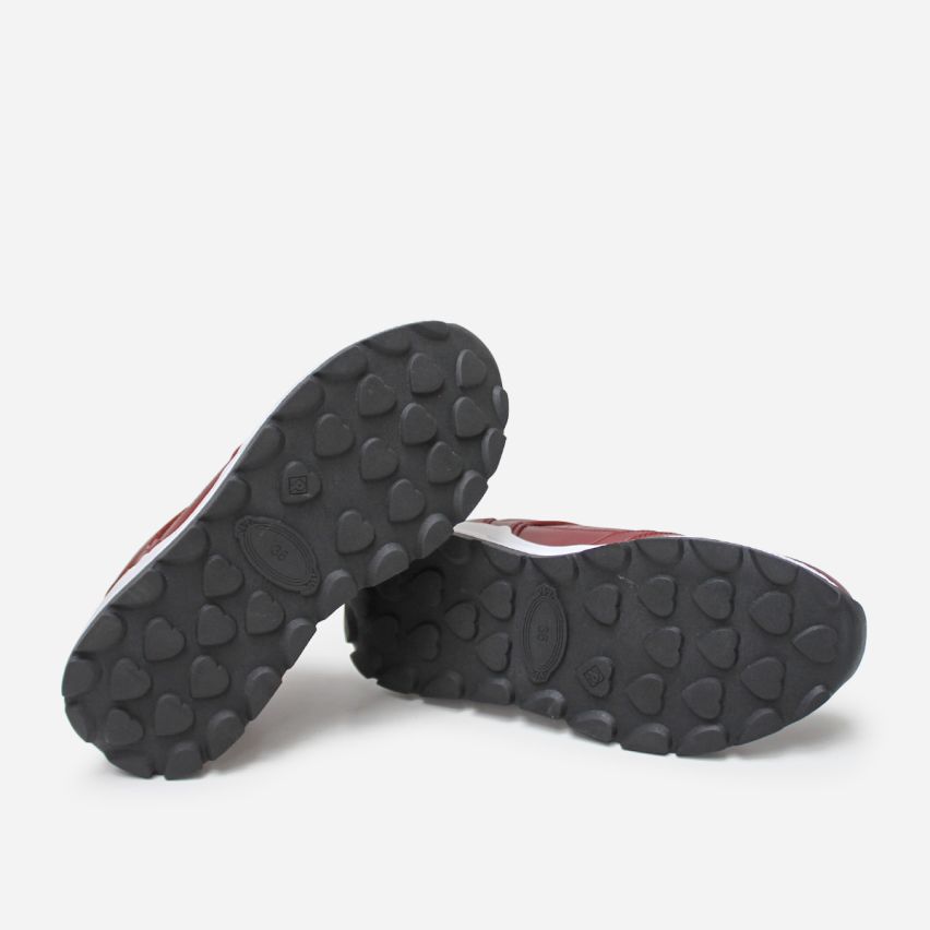 Zapatilla Puro Cuero 842 Rojo