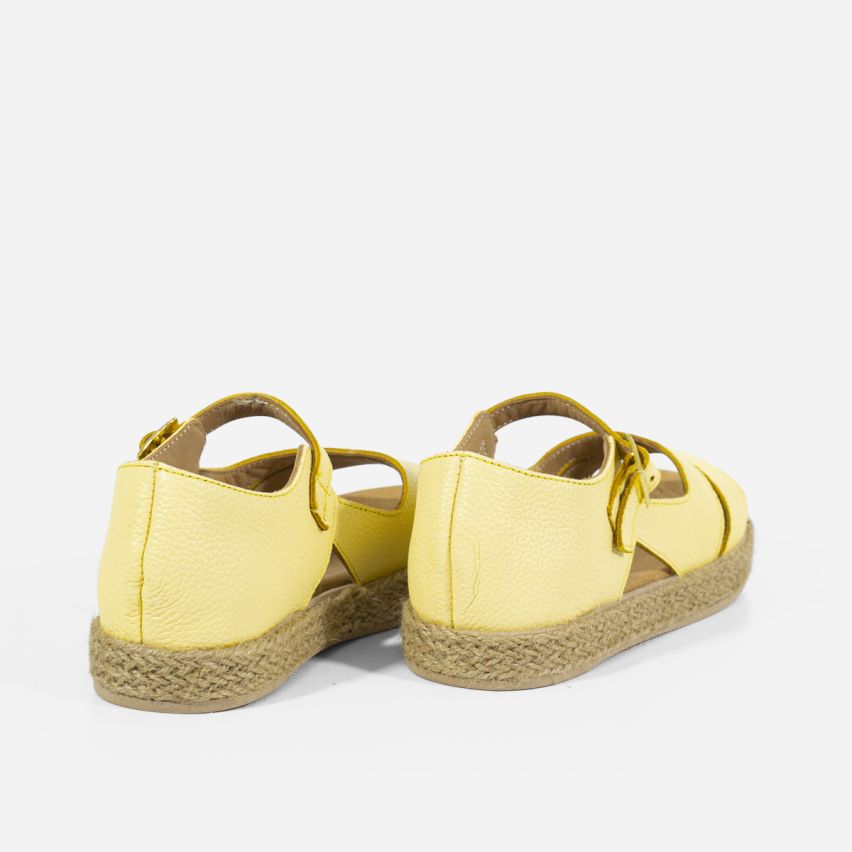 Sandalia Puro Cuero 847 - AMARILLO