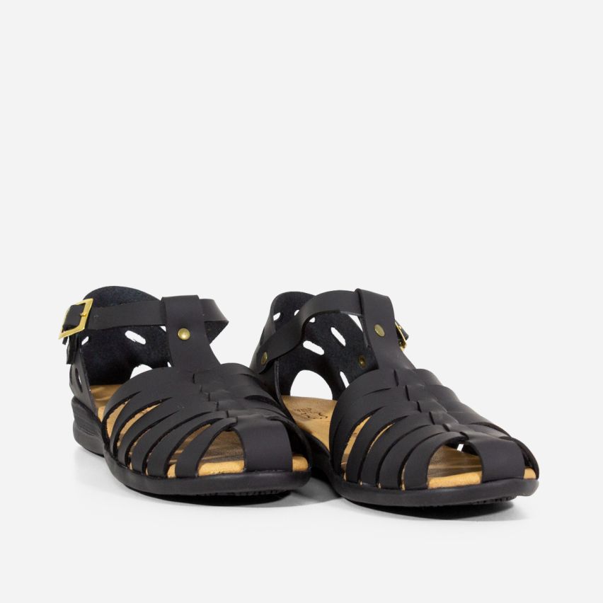 Sandalia Puro Cuero 850 - NEGRO