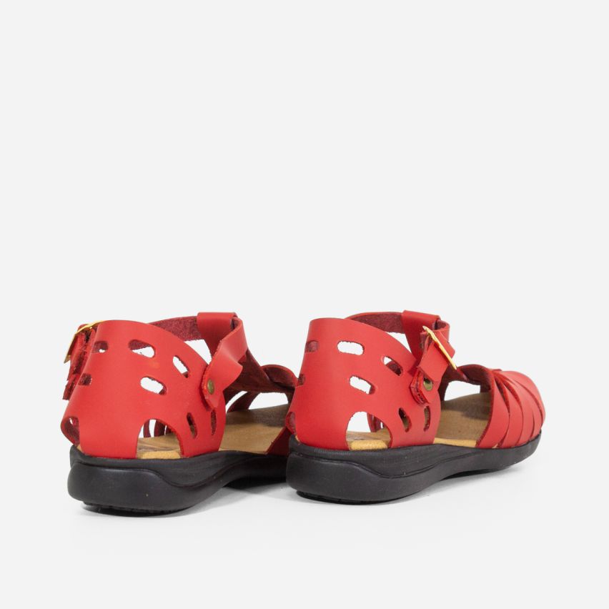 Sandalia Puro Cuero 850 - ROJO
