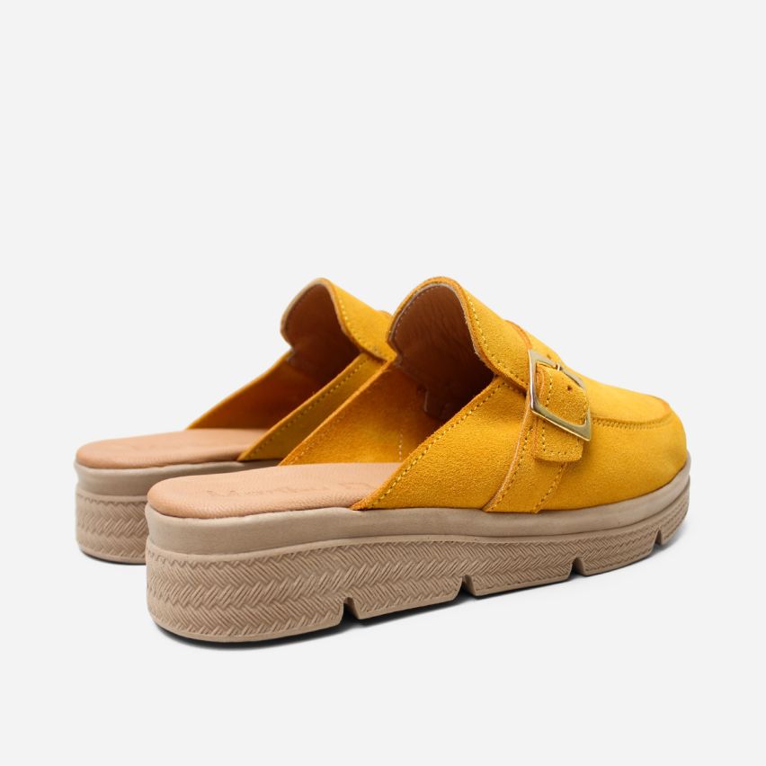 Mocasín Puro Cuero 852 Mostaza