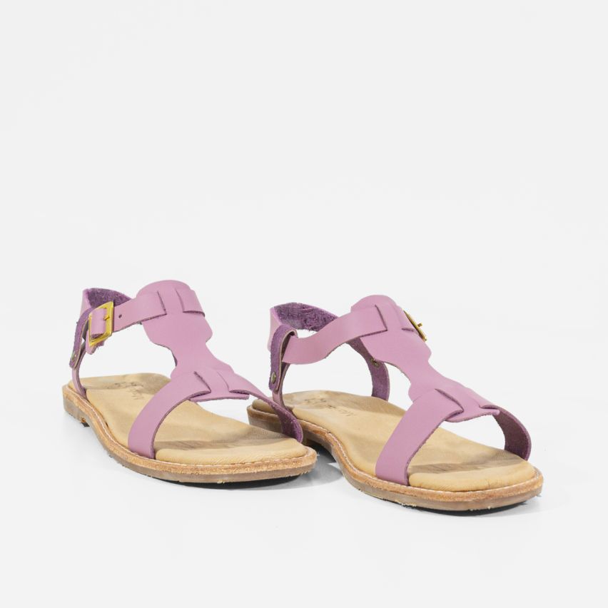 Sandalia Puro Cuero 855 - LILA