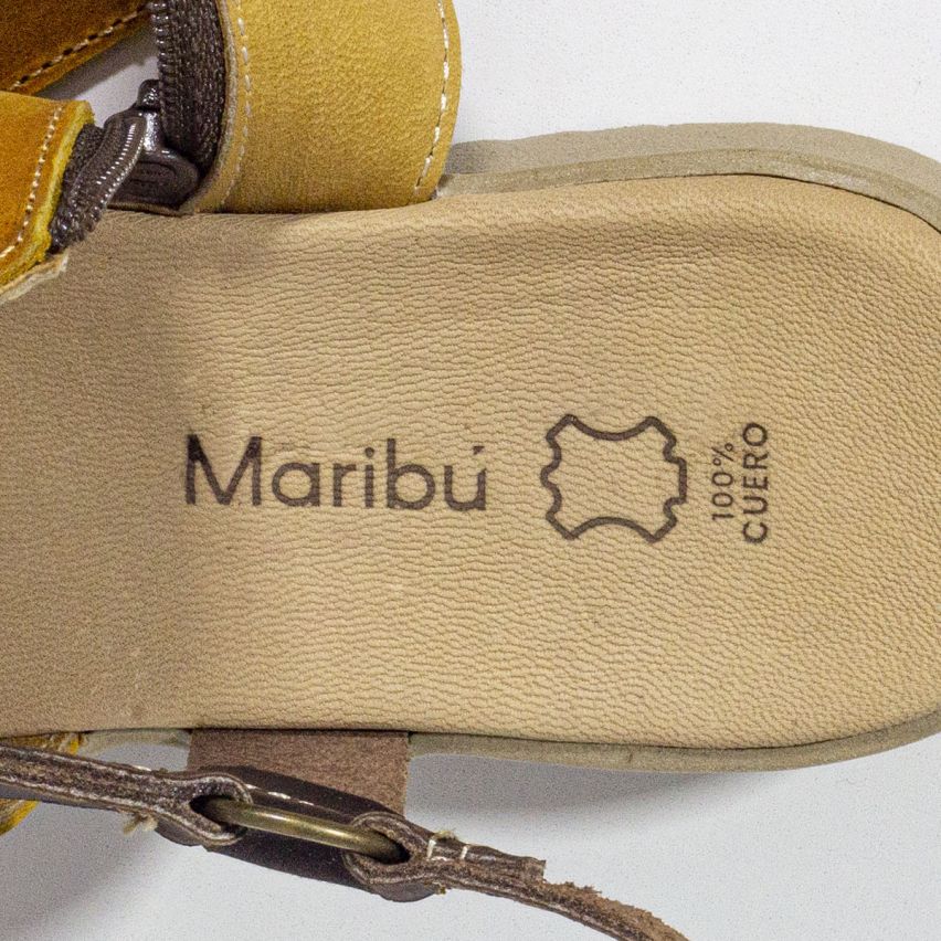 Sandalia Puro Cuero 857 - AMARILLO