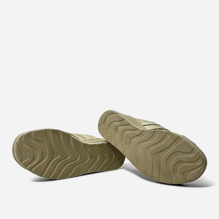 Sandalia Puro Cuero 858 Dorado