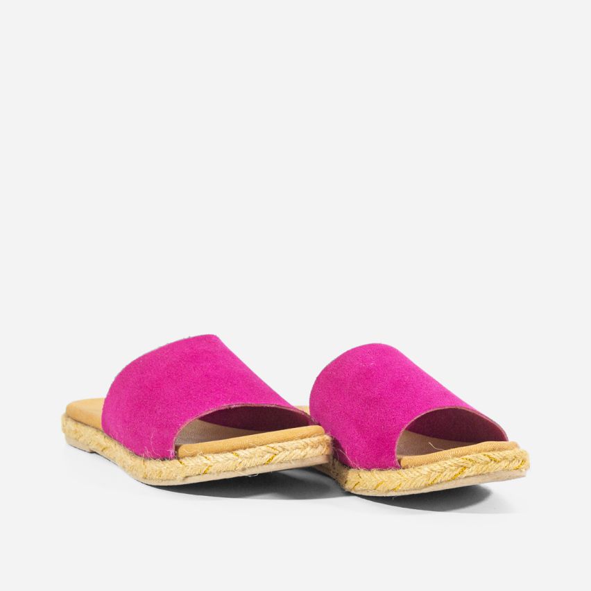 Sandalia Puro Cuero 861 - FUCSIA
