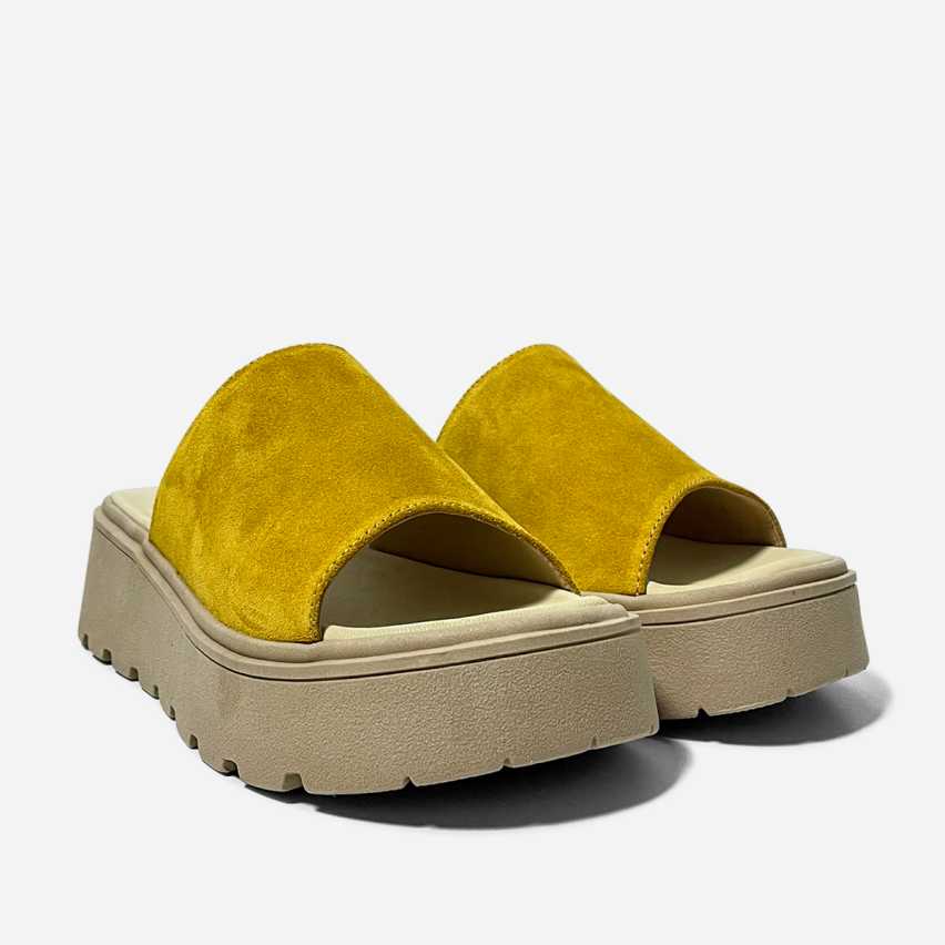 Sandalia Puro Cuero 861 Mostaza