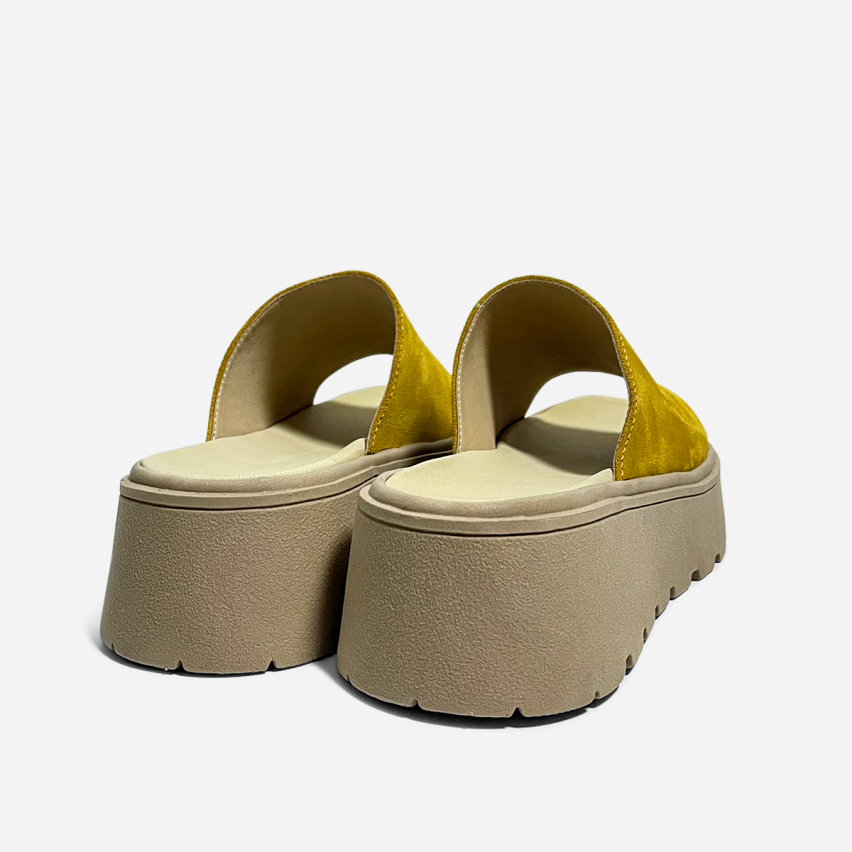 Sandalia Puro Cuero 861 Mostaza