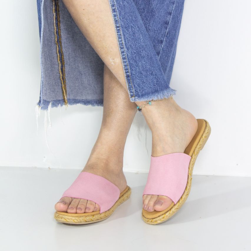 Sandalia Puro Cuero 861 - ROSA