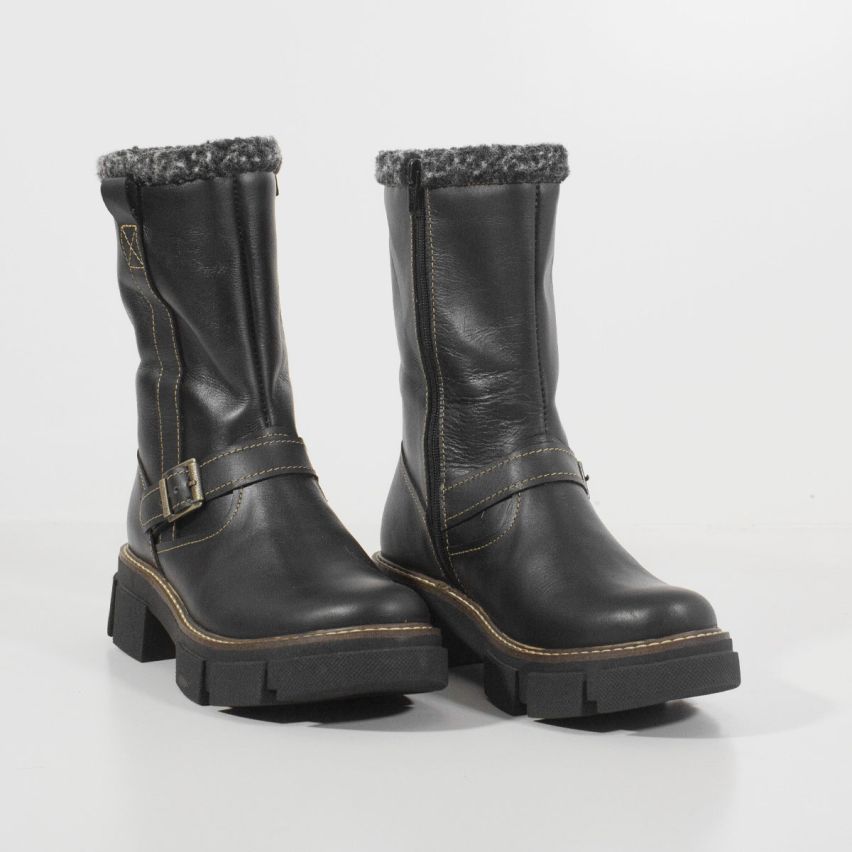 Bota puro cuero 869