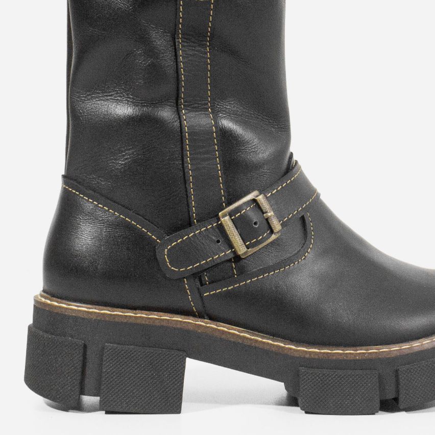 Bota puro cuero 869