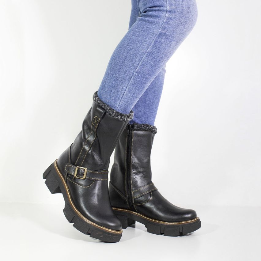 Bota puro cuero 869