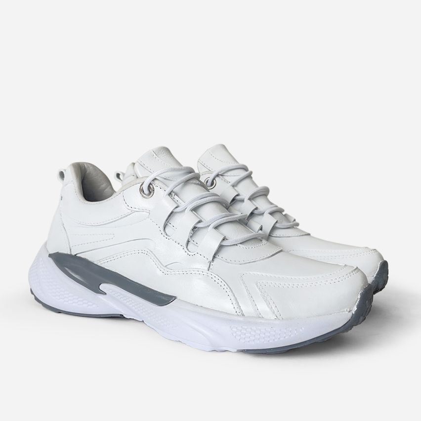 zapatilla  Puro Cuero  1049 -  Blanco