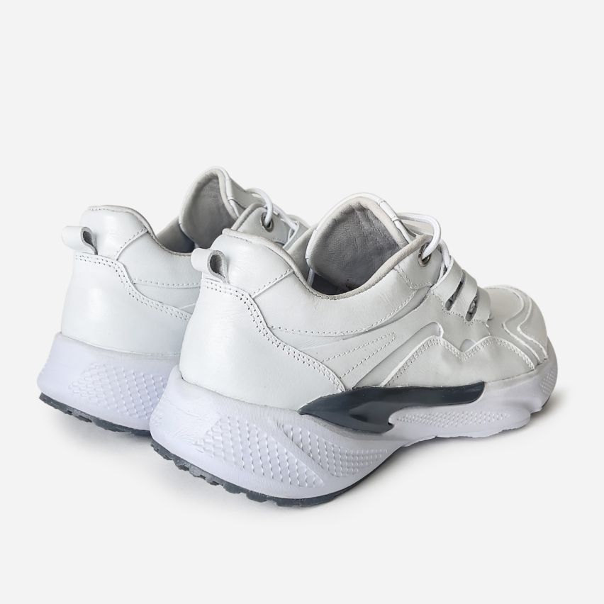 zapatilla  Puro Cuero  1049 -  Blanco