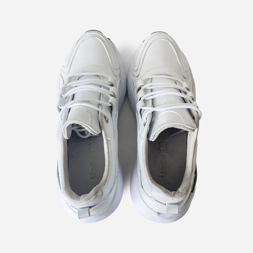 zapatilla  Puro Cuero  1049 -  Blanco