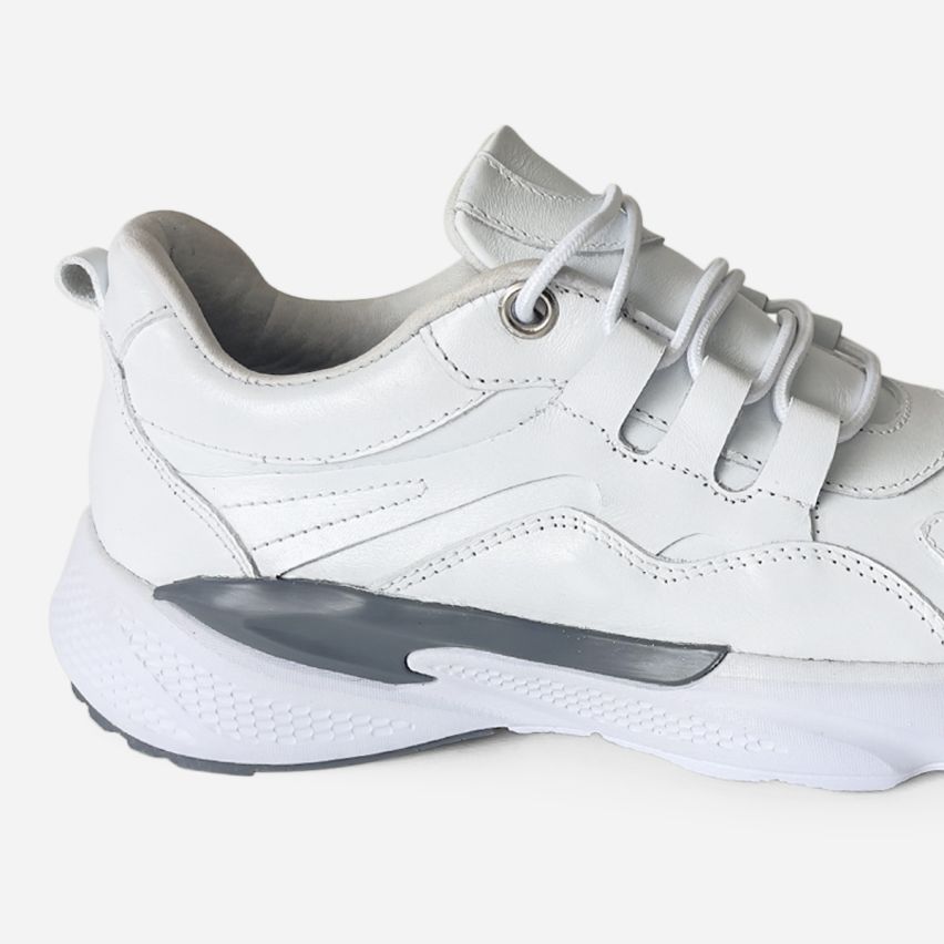 zapatilla  Puro Cuero  1049 -  Blanco