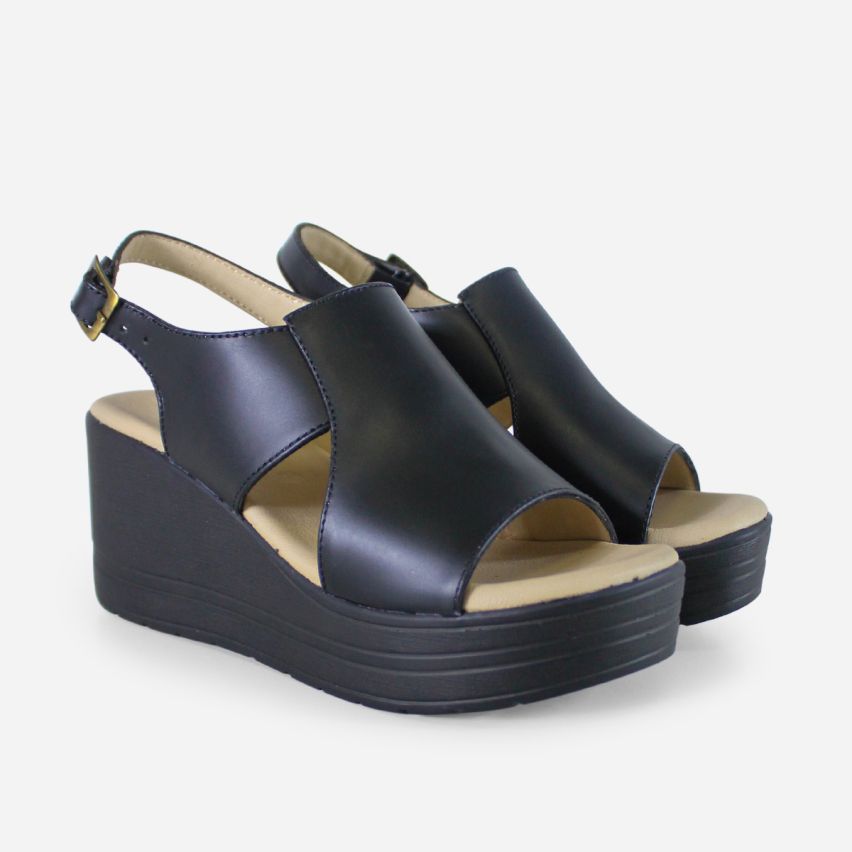 Sandalia Puro Cuero 847- Negro