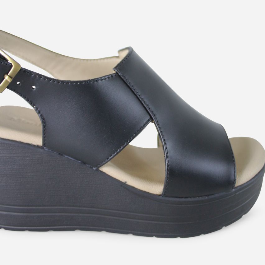 Sandalia Puro Cuero 847- Negro