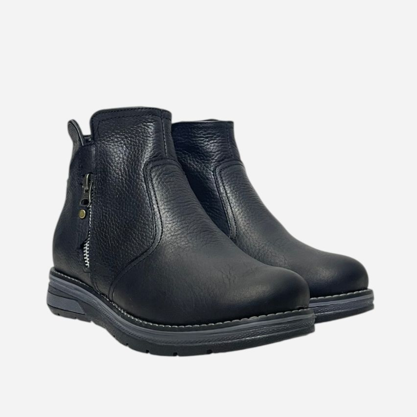 Botín Puro Cuero Modelo 1200 Negro