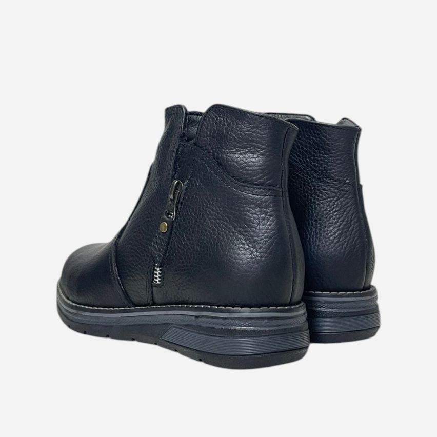 Botín Puro Cuero Modelo 1200 Negro